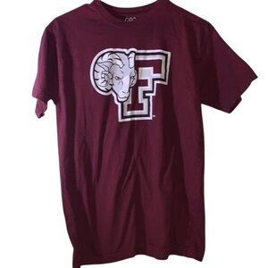 Fordham University Maroon T-Shirt XL(18/20) Wes And Willy Organic Cotton